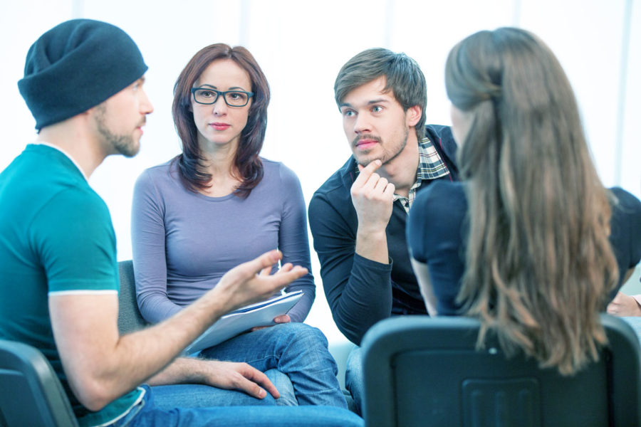 Gaining the Courage to Share at a 12 Step Meeting