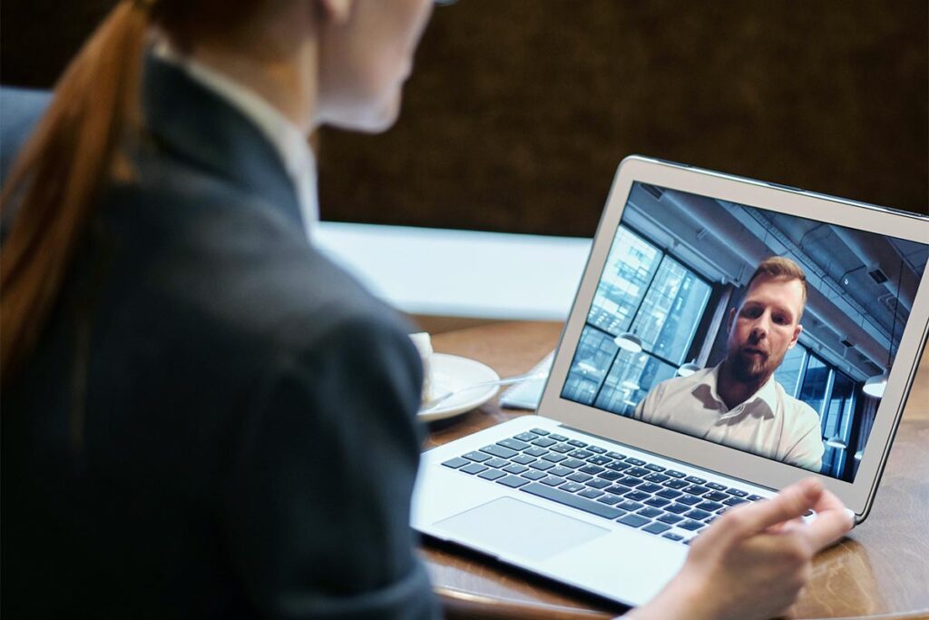 a male client during his Tele Mental Health Treatment