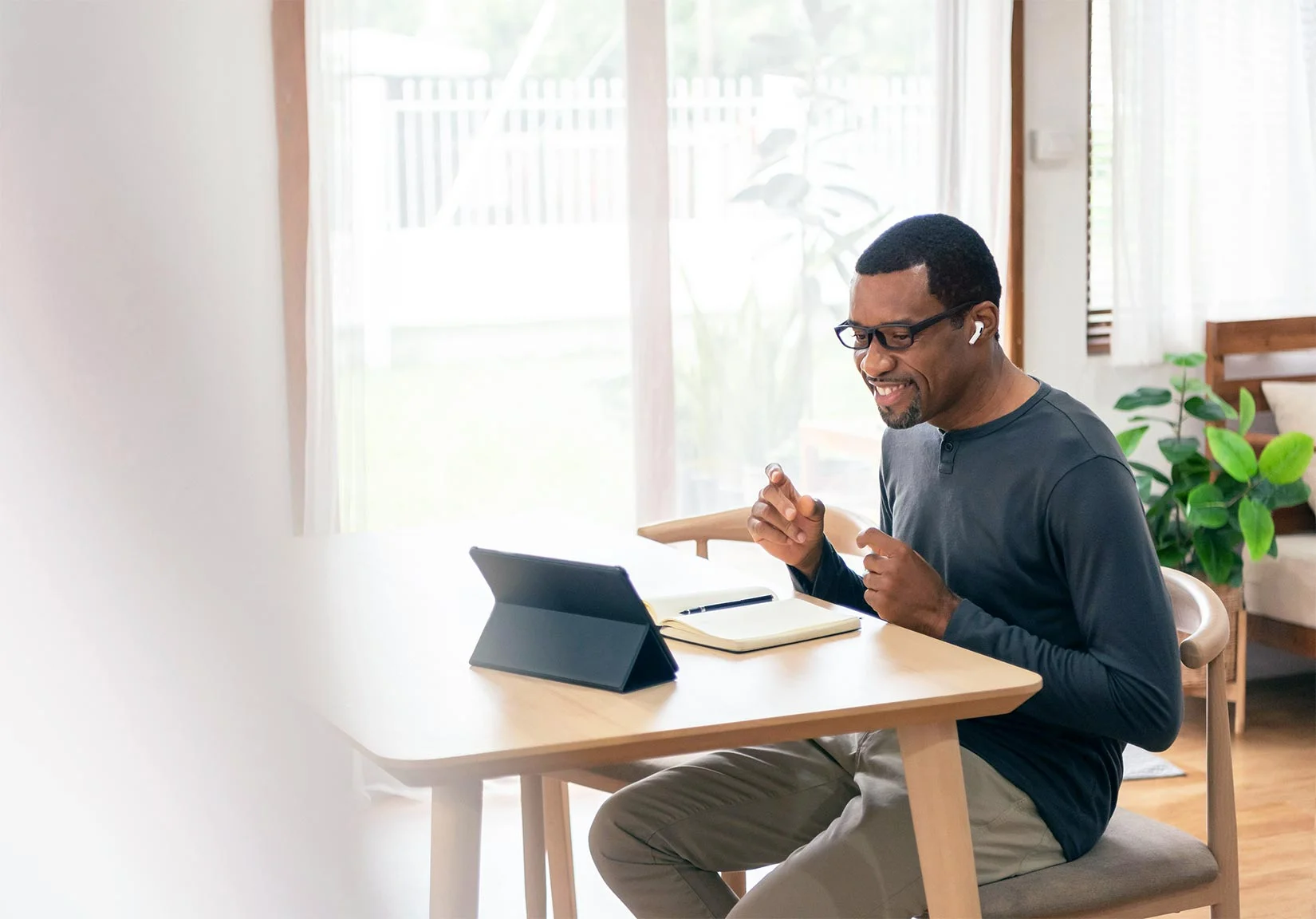 Man attending Virtual IOP at Orange County Mental Health Treatment Center