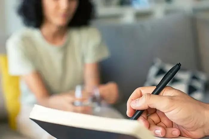 a female client attending the individual treatment for substance abuse in orange county california