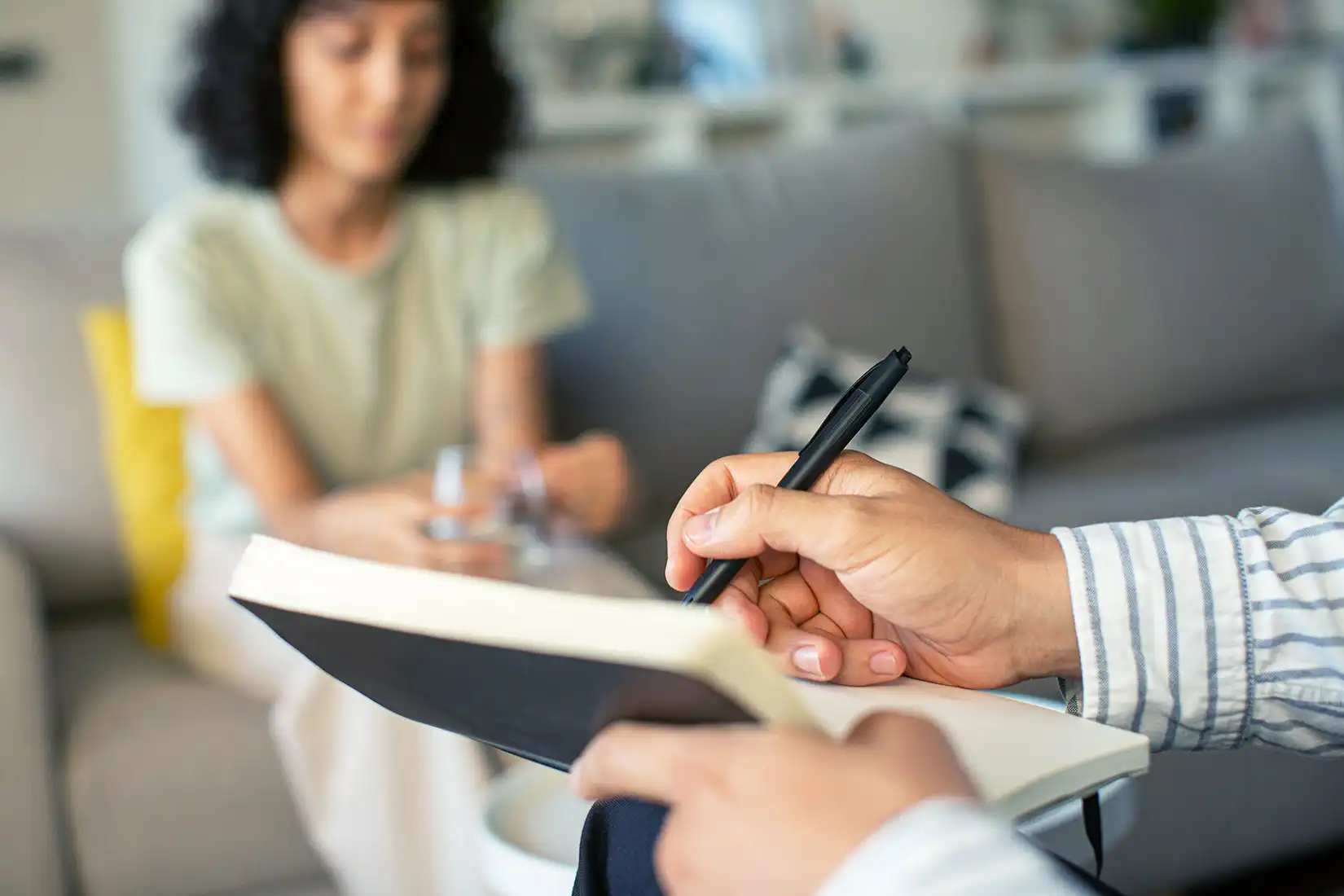 a female client attending the individual treatment for substance abuse in orange county california