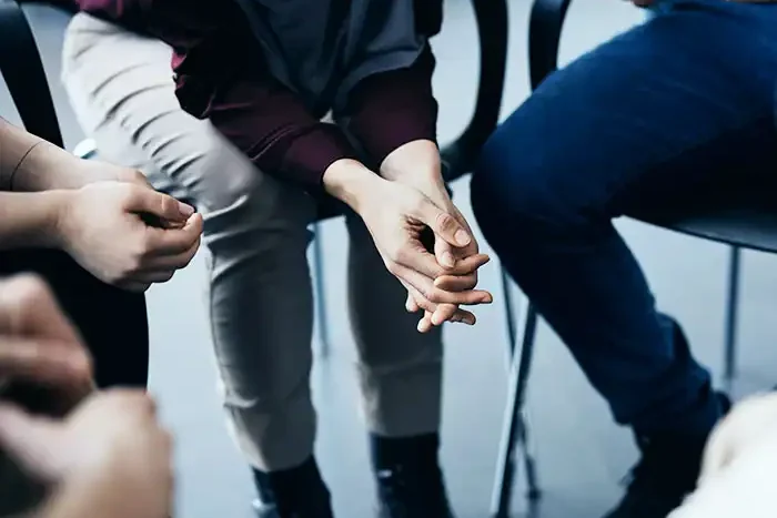 people during group therapy substance abuse treatment in orange county