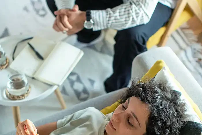 woman with Bulimia during her treatment at mental health and substance abuse treatment center in orange county california