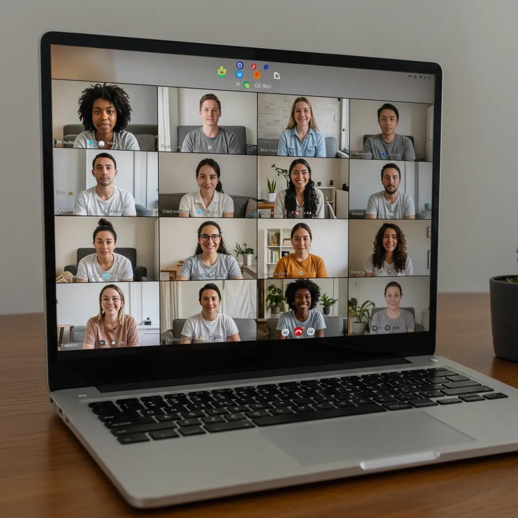 Participants in a virtual therapy session highlighting the benefits of online mental health treatment
