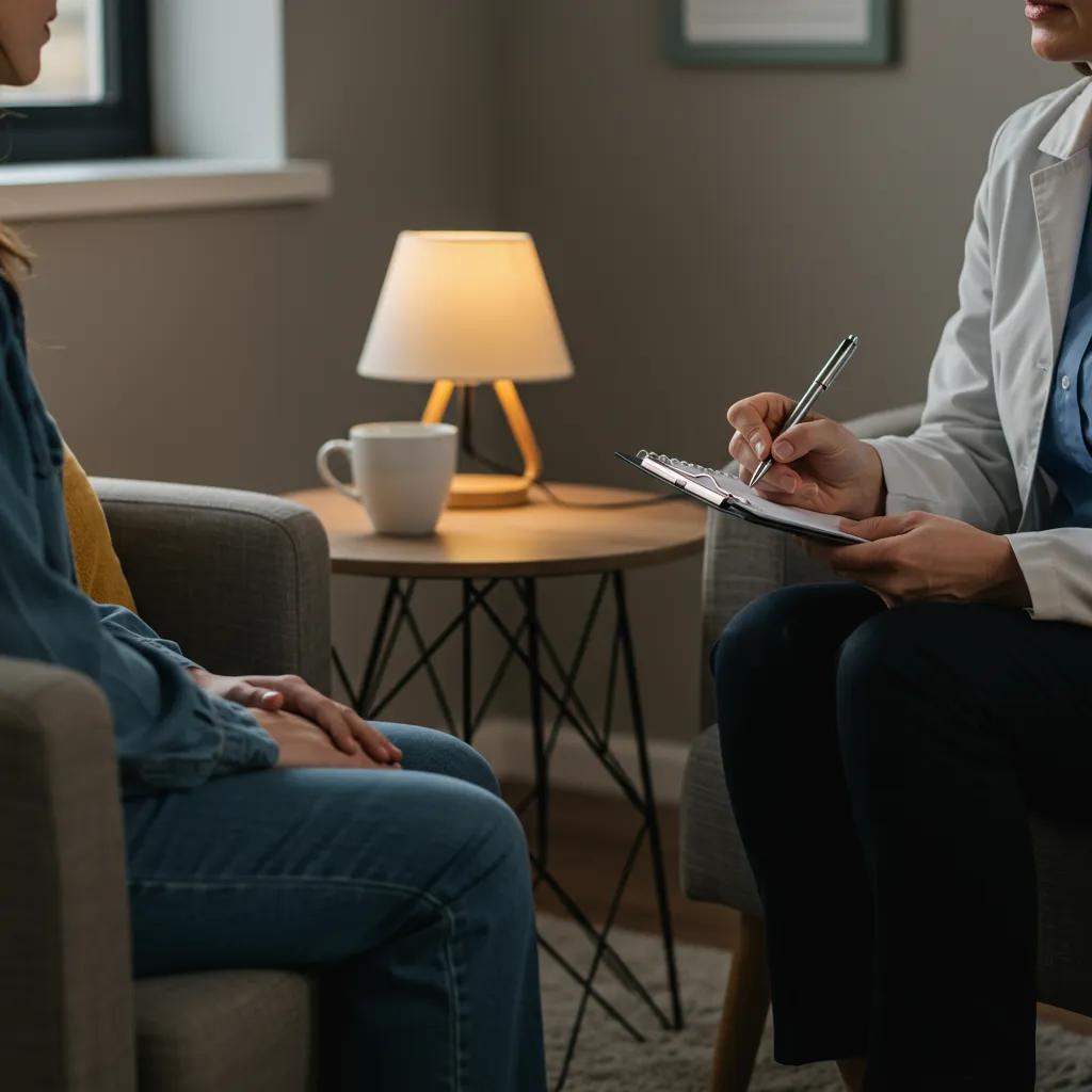 Therapist and patient in a one-on-one session, highlighting the personal connection in IOP treatment