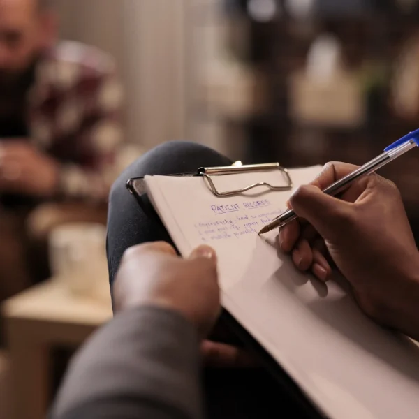 Clinical documentation of evidence-based therapy approaches for mental health recovery.
